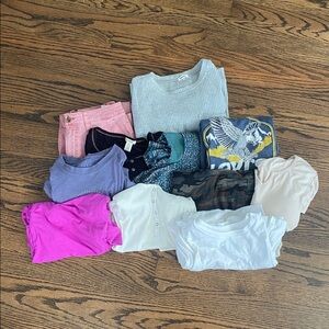 Large Clothes Lot Girls Women’s Shirts Tops XS-S
